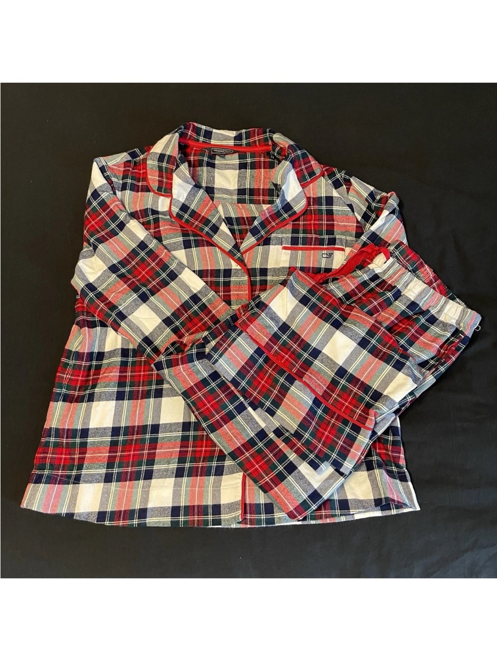 Vineyard Vines Flannel Plaid Pajama Set – Size Large – Holiday Tartan Plaid